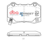 DBA 06-13 Dodge Charger SRT8 Rear SSEV Street Series Brake Pads - DB2260SSEV