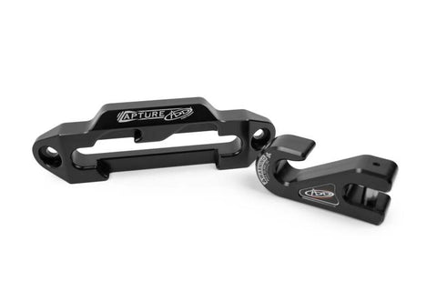 Addictive Desert Designs 1-5/16in Winch Fairlead Plate w/ Recessed Round End Hook - Black - AC99157590NA