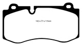 EBC 07-08 Mercedes-Benz CL550 5.5 Redstuff Front Brake Pads - DP31943C