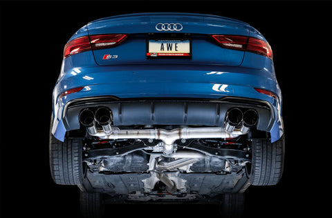 AWE Tuning Audi 8V S3 Track Edition Exhaust w/Diamond Black Tips 102mm - 3015-43150