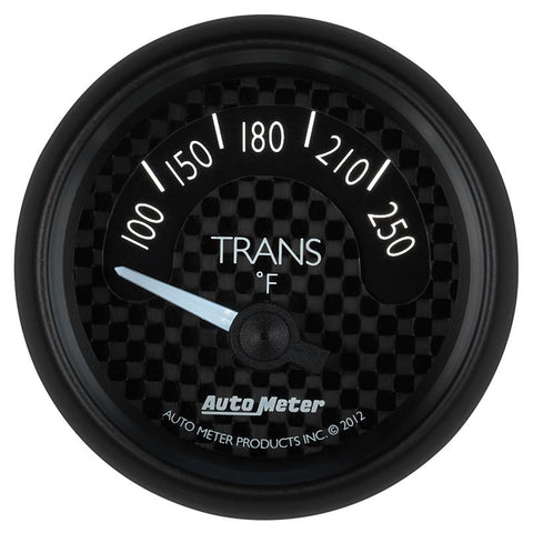 Autometer GT Series 52mm Short Sweep Electronic 100-250 Deg F Transmission Temperature - 8049