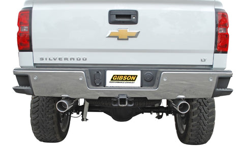 Gibson 15-18 Chevrolet Silverado 1500 LS 5.3L 3in/2.25in Cat-Back Dual Split Exhaust - Aluminized - 5661