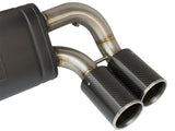 aFe MACHForce XP 3in - 2 1/2in Axle Back 304SS Exhaust w/ Carbon Fiber Tips 16-17 BMW M2 (f87) - 49-36333-C