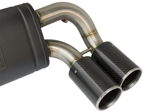 aFe MACHForce XP 3in - 2 1/2in Axle Back 304SS Exhaust w/ Carbon Fiber Tips 16-17 BMW M2 (f87) - 49-36333-C