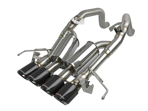 aFe MACH Force-Xp Axle-Back Exhaust System w/ Carbon Fiber Tips Chevrolet Corvette (C7) 14-19 6.2L - 49-34056-1C