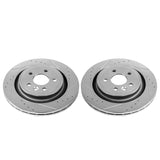 Power Stop 11-18 Volvo S60 Rear Evolution Drilled & Slotted Rotors - Pair - EBR1073XPR