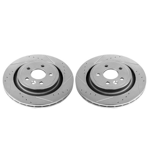 Power Stop 11-18 Volvo S60 Rear Evolution Drilled & Slotted Rotors - Pair - EBR1073XPR