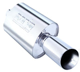 Borla Boomer Muffler Thumper Oval 2-1/4in In 4in Side Round Out - 40057