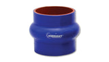 Vibrant 4 Ply Reinforced Silicone Hump Hose Connector - 2in I.D. x 3in long (BLUE) - 2730B
