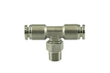 Turbosmart 1/8 NPT to TEE 1/4 Pushloc Stainless Steel - TS-0550-3055