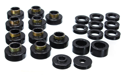 Energy Suspension CJ5-7 Body Mounts - Black - 2.4102G