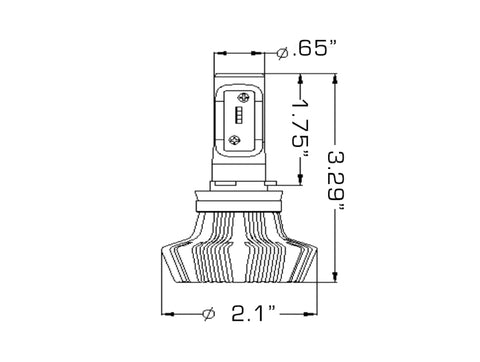 Oracle H8 4000 Lumen LED Headlight Bulbs (Pair) - 6000K - 5233-001