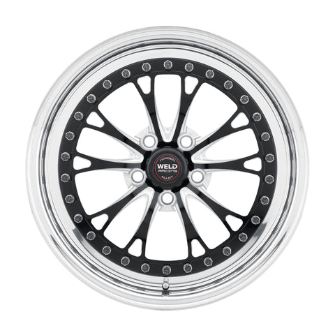 Weld Vitesse 17x10 / 5x4.5mm BP / 8in. BS Low Pad Black Wheel - Polished Non-Beadlock - 94LB7100A80A