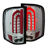 ANZO 2007-2013 Chevrolet Silverado 1500 LED Taillights Chrome - 321341