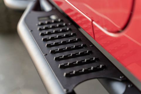 DV8 Offroad 07-18 Jeep Wrangler JK (4 Door Only) OE Plus Side Steps - SRJK-08