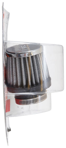 K&N Universal Chrome Filter 1 3/8 inch FLG / 2 1/2 inch Base / 2 inch Top / 2 1/4 inch Height - RC-0790