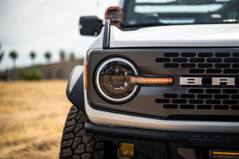 DV8 Offroad 2021-2025 Ford Bronco Black Headlights - HLCBR-01