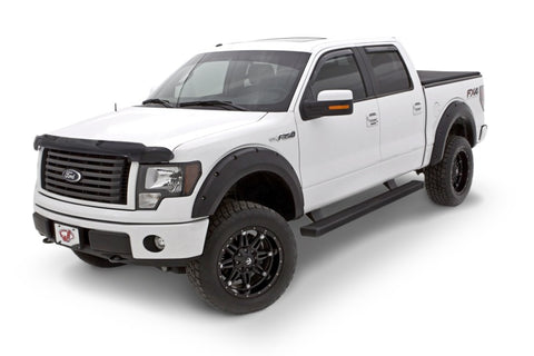 Lund 09-14 Ford F-150 (Excl Raptor) RX-Rivet Style Smooth Elite Series Fender Flares - Black (4 Pc.) - RX312S