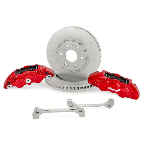 Alcon 19+ Silverado/Sierra 20+ Suburban/Tahoe/Yukon/Esc 355x33mm 6-Piston Red Caliper FRT Brake Kit - BKF1559BF58