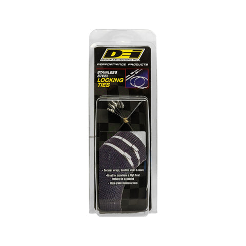 DEI Stainless Steel Locking Tie 14in - 5 per pack - 10202