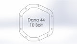 aFe 97-18 Jeep Wrangler TJ/JK Dana 44 Street Series Differential Cover w/ Machined Fins - Raw - 46-71110A