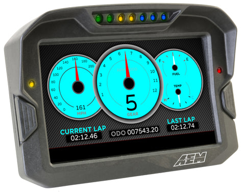 AEM CD-7 Non Logging Race Dash Carbon Fiber Digital Display (CAN Input Only) - 30-5700