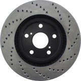 StopTech 07-13 Lexus ES 250/ES 300/ ES330/ES350 Drilled Sport CRYO Brake Rotor - 128.44146CR
