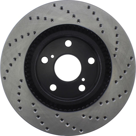 StopTech 07-13 Lexus ES 250/ES 300/ ES330/ES350 Drilled Sport CRYO Brake Rotor - 128.44146CR