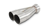 Vibrant 2-1 SS Merge Collectors (2-1/4in Inlet Slipover ID 3in Outlet OD) - Sold Individually - 10356