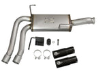 aFe Rebel Series CB Middle-Side Exit SS Exhaust w/ Black Tips 09-16 GM Silverado/Sierra V6/V8 - 49-44070-B