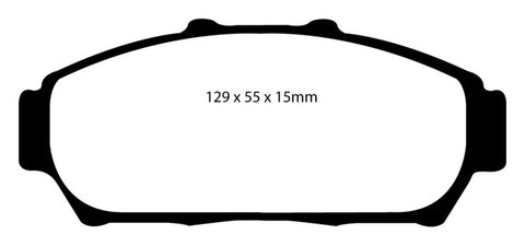 EBC 94-01 Acura Integra 1.8 Yellowstuff Front Brake Pads - DP41206R