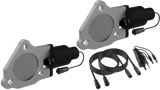 QTP 3in Bolt-On QTEC Dual Electric Cutout Valves - Pair - QTEC60