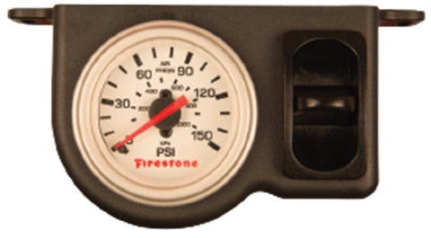 Firestone Pneumatic Single Pressure Gauge (Use w/Air Tank System) - White Plastic (WR17602570) - 2570