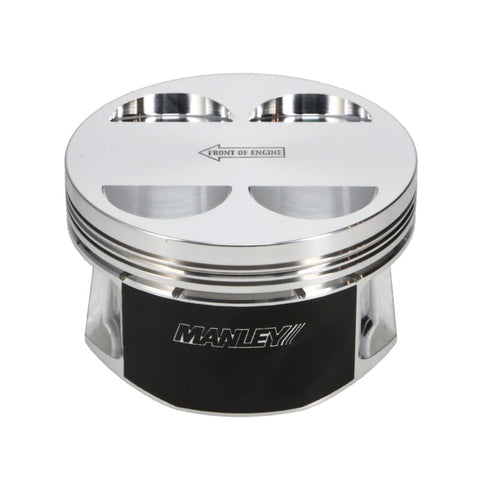 Manley Nissan GT-R 3.8L VR38DETT 99mm Bore 9.8:1 CR -2cc Dish Extreme Duty Piston Set w/ Rings - 634010CE-6