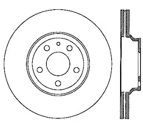 StopTech 07-10 Audi S6 Drilled Left Rear CRYO Rotor - 128.33117CL
