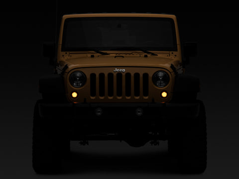 Raxiom 07-18 Jeep Wrangler JK Axial Series LED Turn Signals w/ Halo (Smoked) - J127017