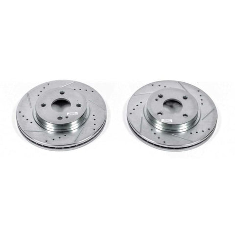 Power Stop 11-14 Mazda 2 Front Evolution Drilled & Slotted Rotors - Pair - JBR1561XPR
