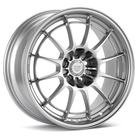 Enkei NT03+M 18x9.5 5x114.3 27mm Offset 72.6mm Bore F1 Silver Wheel - 3658956527SP