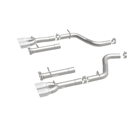 MagnaFlow Axle-Back, SS, 2.5in, Quad Split Rear 3.5in Tip 2015 Dodge Challenger R/T 5.7L - 19210