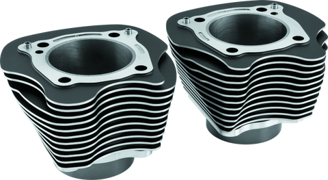 Twin Power 17-Up M8 Black 4.25 Inch Big Bore Cylinders Pair - 486959