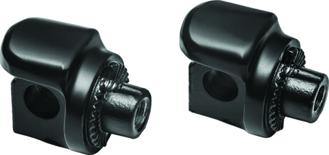 Kuryakyn Non-Pivot Splined Peg Adapter Harley-Davidson Models Black - 8895