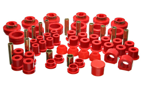 Energy Suspension 81-87 Chevy/GMC 4WD (w/ Aftermarket Frt Springs) Red Hyper-flex Master Bushing Set - 3.18103R
