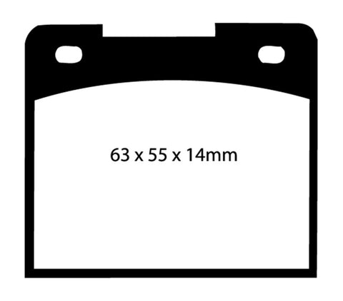 EBC 66-68 Volvo 140 1.8 Redstuff Rear Brake Pads - DP3114C