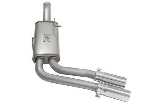 aFe Rebel Series CB Middle-Side Exit SS Exhaust w/ Polished Tips 09-16 GM Silverado/Sierra V6/V8 - 49-44070-P