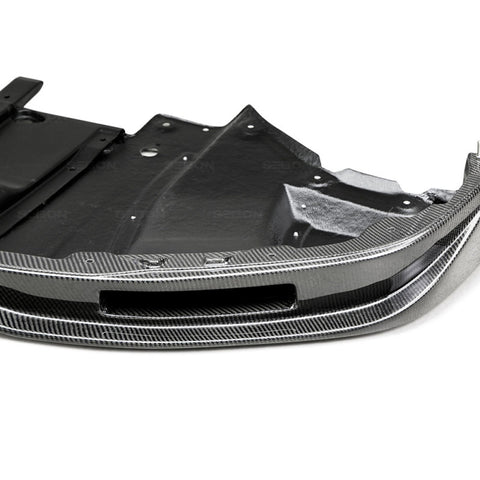 Seibon 12-13 Nissan GTR R35 VS-Style Carbon FIber Front Lip - FL1213NSGTR-VS