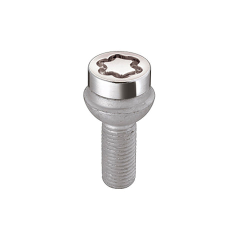 McGard Wheel Lock Bolt Set - 4pk. (Radius Seat) M14X1.5 / 17mm Hex / 26.7mm Shank Length - Chrome - 28018