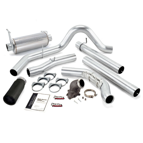 Banks Power 99-03 Ford 7.3L Monster Exh w/ Power Elbow - SS Single Exh w/ Black Tip - 48659-B