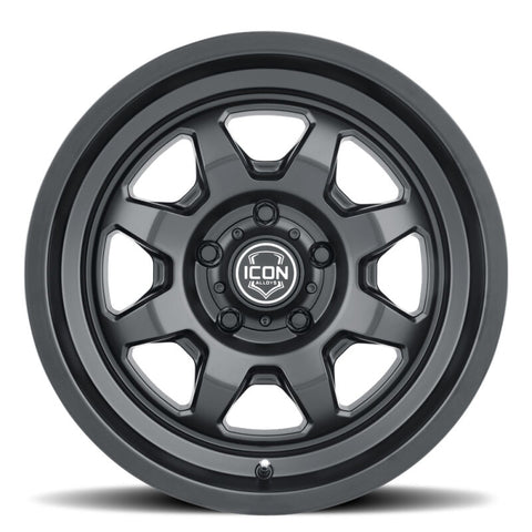 ICON Nuevo 17x8.5 / 5x150 / 25mm Offset / 5.75in BS Satin Black Wheel - 8117855557SB