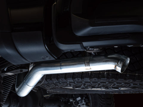 AWE Tuning 22-23 GMC Sierra 1500 AT4X 6.2L 0FG Catback Split Dual (Flat Bumper) - Bashguard(No Tips) - 3015-31972