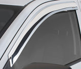 Stampede 1980-1996 Ford Bronco Sport Utility Tape-Onz Sidewind Deflector 2pc - Chrome - 6102-8
